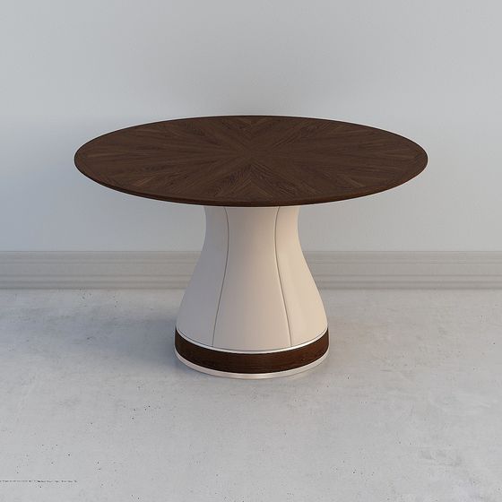 Polygon Table 3d Stylish Low-Polygon Round Table 3D model