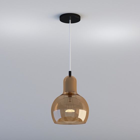 Stylish Low-Poly Pendant Light 3D model for Modern Spaces