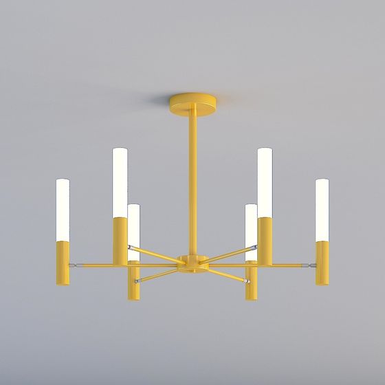 Stylish Low-Poly Pendant Light 3D model