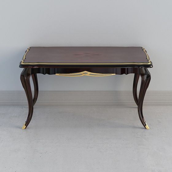 Elegant Vintage Coffee Table 3D model