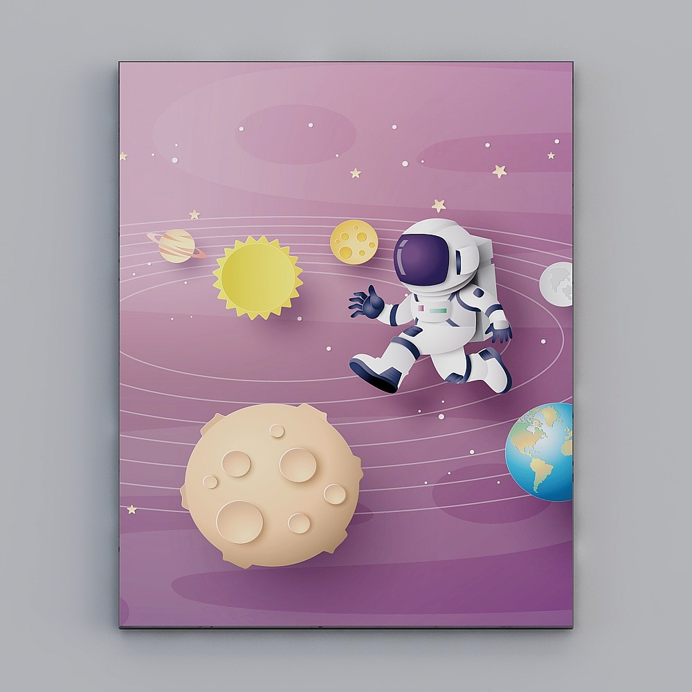 Cloth decorator - cartoon series decoration painting - KT