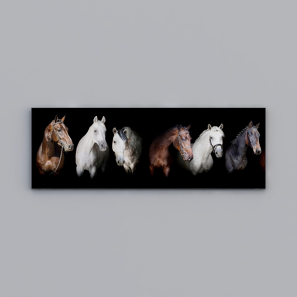 Stunning 3D Model of Six Galloping Horses