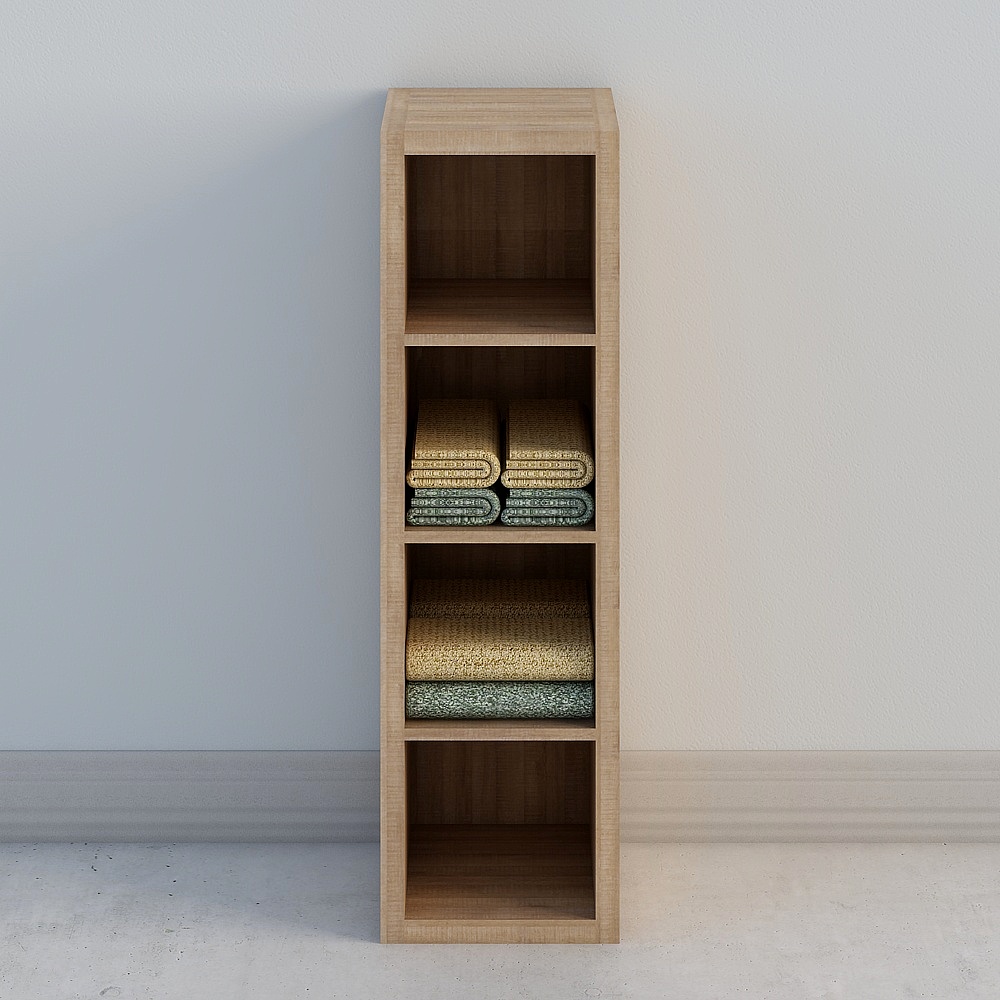 Wooden Storage Cabinet 3D model