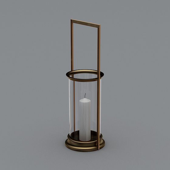 Vintage Candlestick 3D model