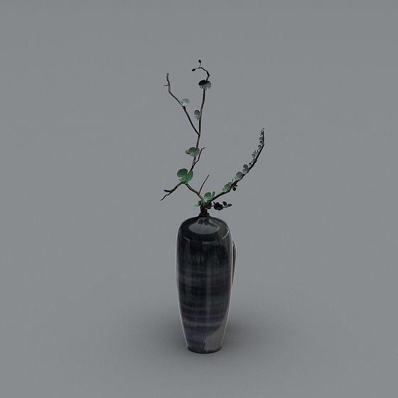 Zen Flower Vase 3D model