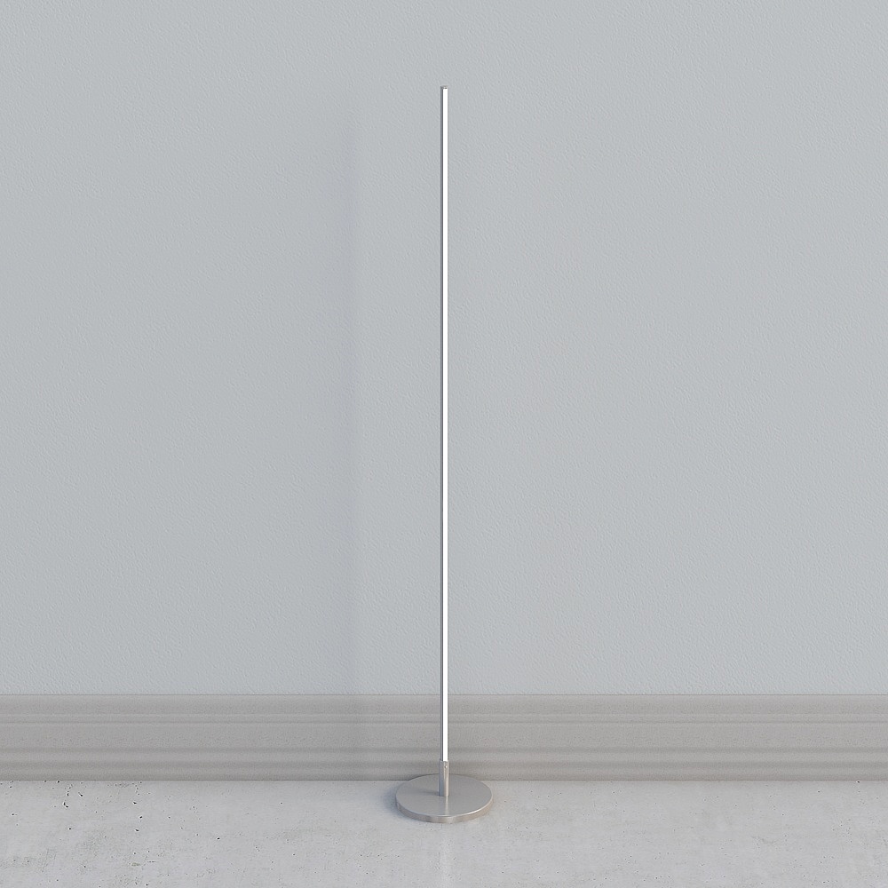 シルバーフロアランプ