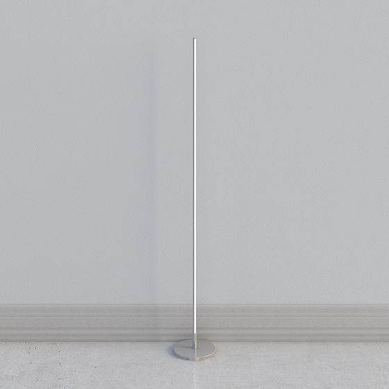 シルバーフロアランプ