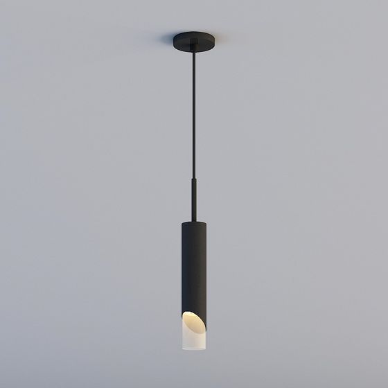 Stylish Low-Poly Pendant Light 3D model