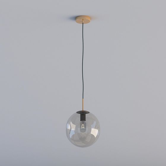 Stylish Low-Polygon Chandelier 3D model