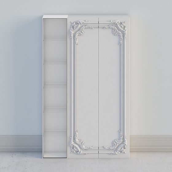 Gorgeous Baroque Wardrobe 3D model
