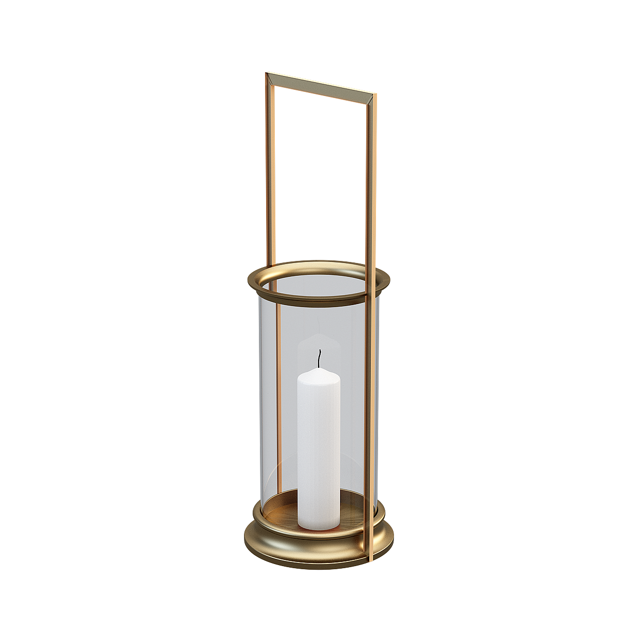 Vintage Candlestick 3D Model – Low-Poly Classic Design