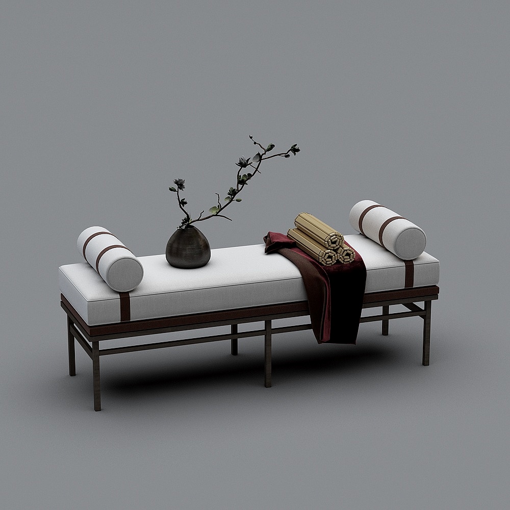 Minimalist Sofa Bed 3D model for Modern Interiors
