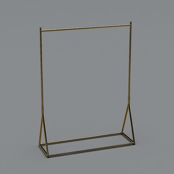 Elegant Gold Hanger 3D model for Modern Interiors