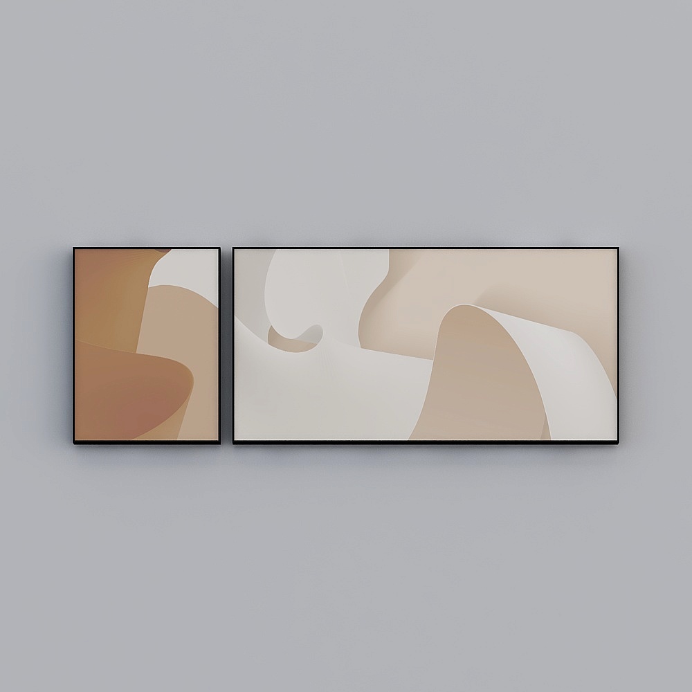 Abstract Frame 3D Model with Minimalist Design