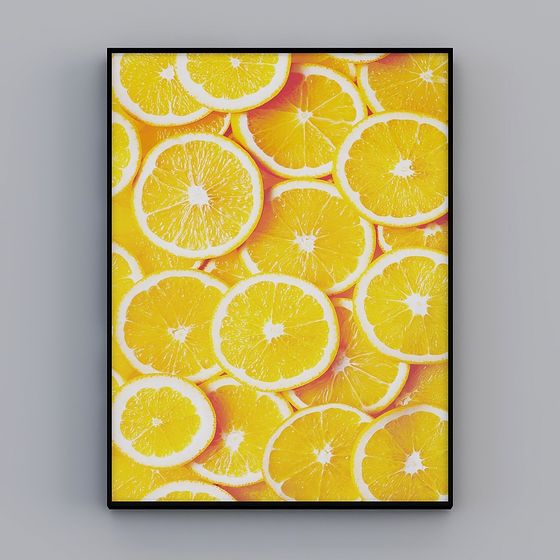 Vibrant Orange Feast 3D model