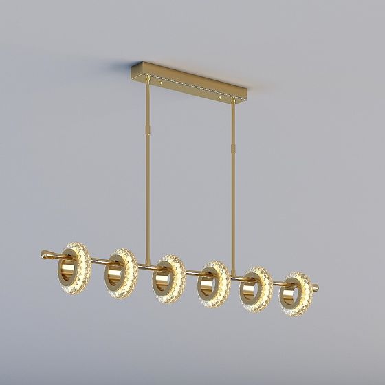 Elegant Chandelier 3D model for Modern Interiors