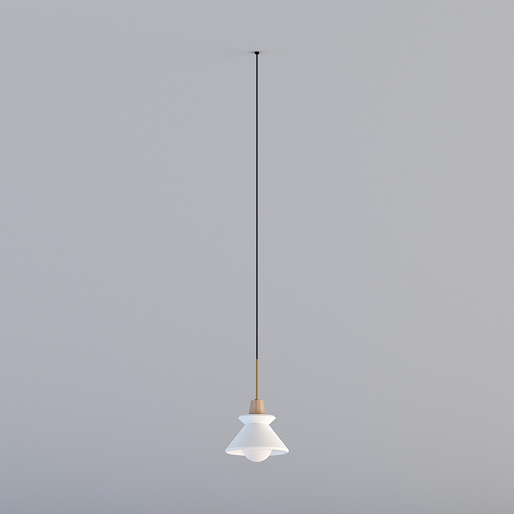 Nordic Minimalist Chandelier 3D model