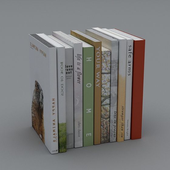Secrets on the Bookshelf 3D model