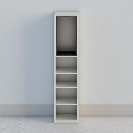 Stylish Minimalist Bookshelf 3D model