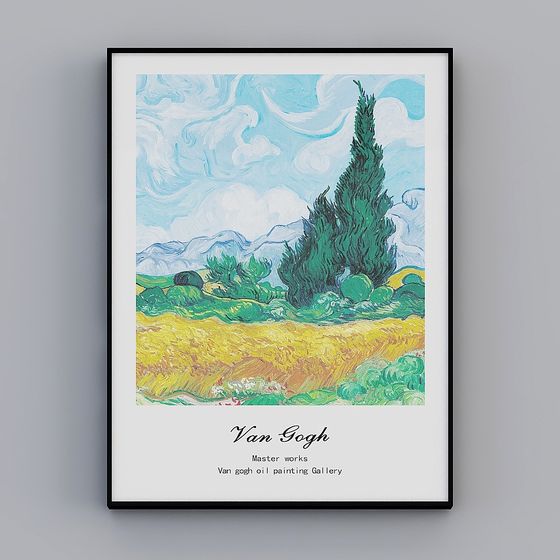 Low Poly Sunflowers 3D Model Inspired by Van Gogh