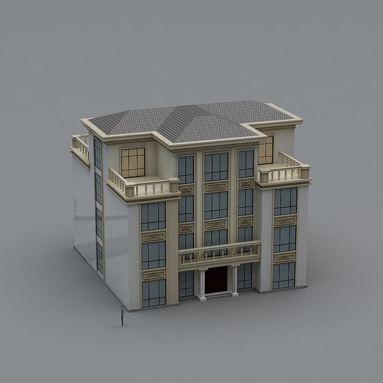 Elegant Classic Modern Villa 3D model