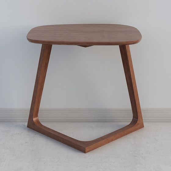 Streamlined Side Table 3D model