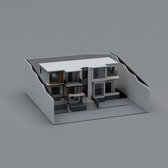 Urban Oasis 3D model for Modern Living