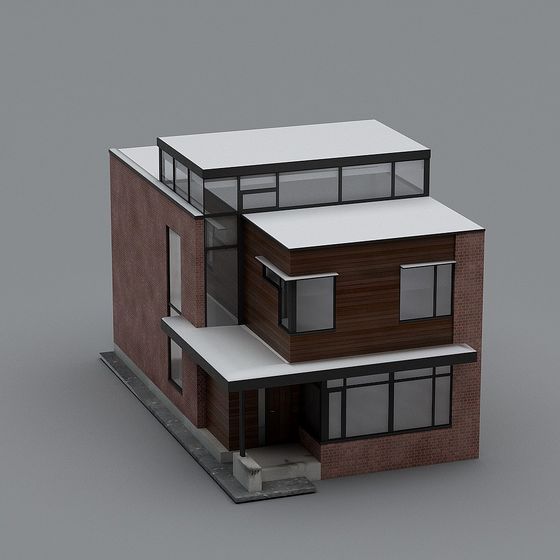 Urban Light Low Polygon Building 3D model