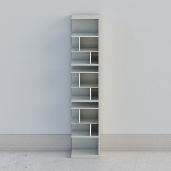 Elegant 3D Bookshelf Model for Contemporary Spaces