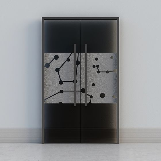 Abstract Geometric Door 3D Model Design