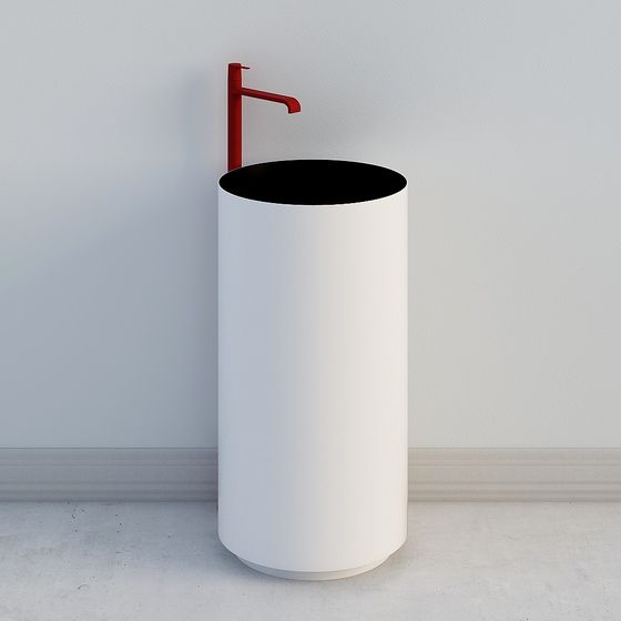 Stylish Minimalist Bathroom Sink 3D model