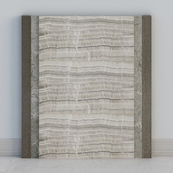 Marble Panel Low Poly High Detail 3D model for Design Projects