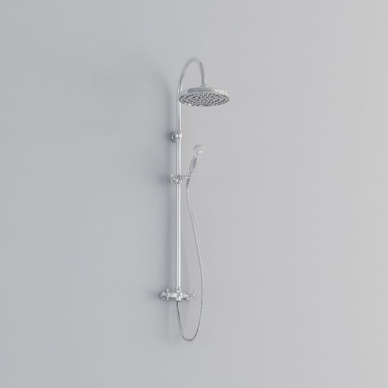 Sleek Modern Shower System 3D model
