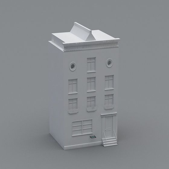 Stylish Urban Cottage 3D model