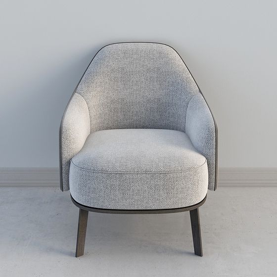 Cozy Lounge Chair 3D model for Modern Interiors