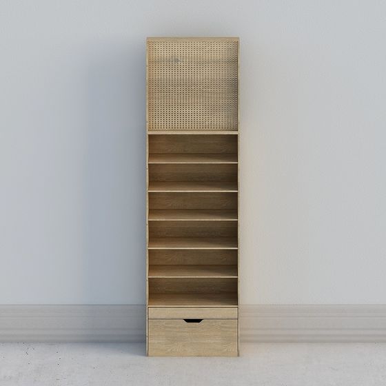 Urban Bookshelf 3D Model for Modern Aesthetics