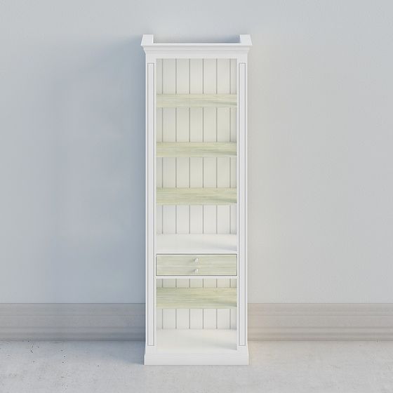 Charming Minimalist Bookshelf 3D model for Modern Interiors
