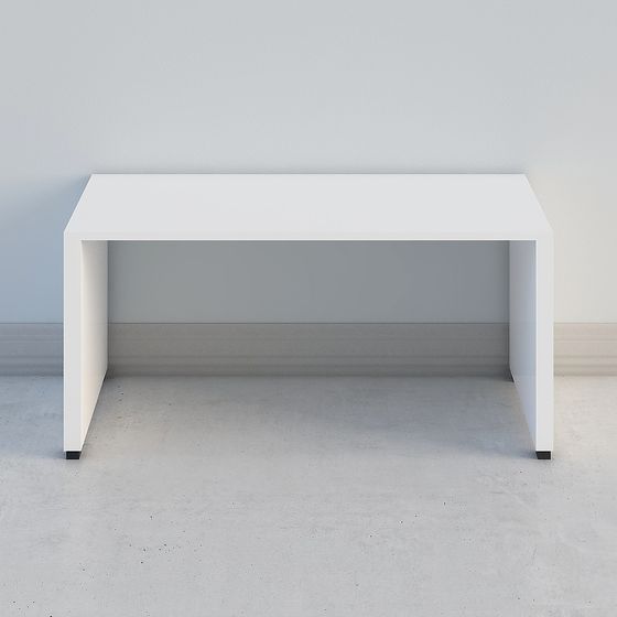 Elegant Minimalist Office Desk 3D model