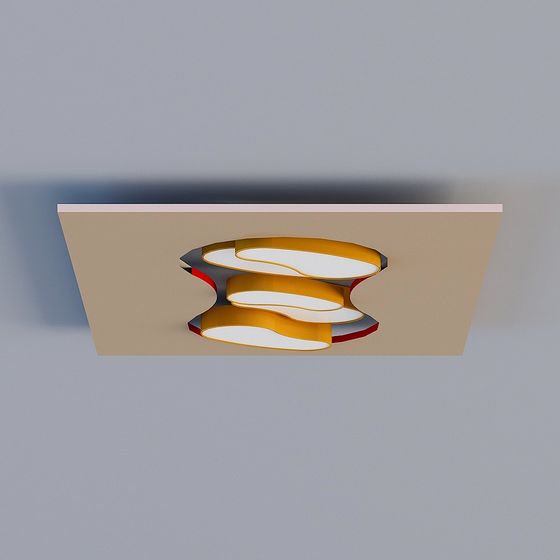 Radiant Ceiling Light 3D model for Elegant Spaces