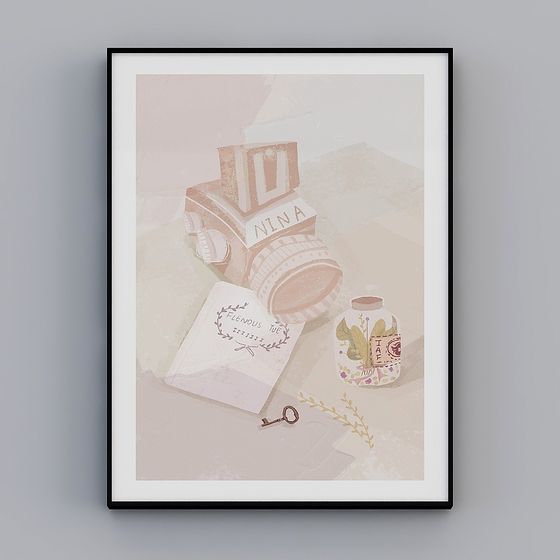 Vintage Camera 3D Model 'Nina' for Creative Projects