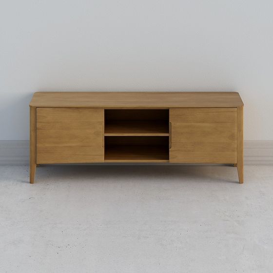 Modern Minimalist TV Stand 3D model