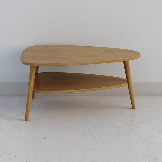 Oval Coffee Table 3D model for Modern Interiors