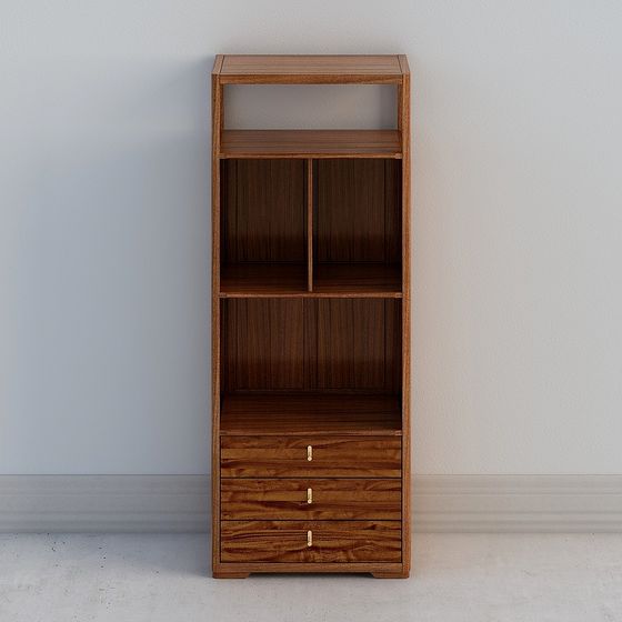 Modern Minimalist Bookshelf 3D model