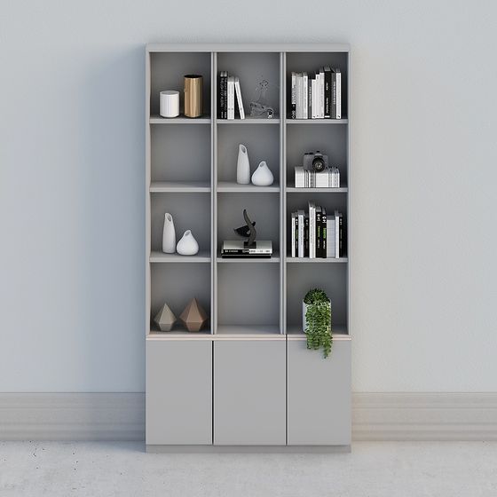 Urban Elegance Bookshelf 3D model for Modern Interiors