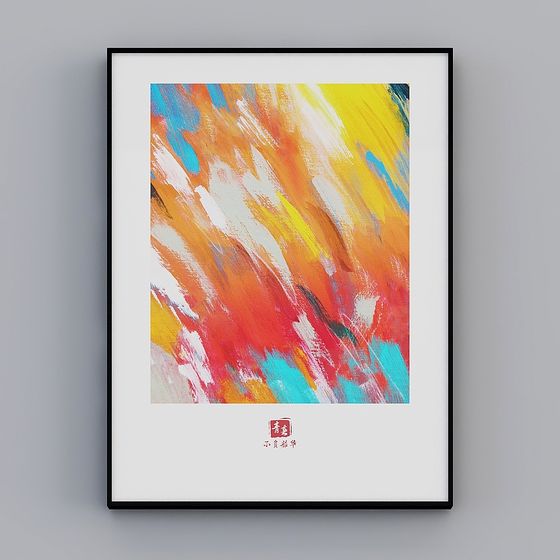 Abstract Colors 3D model for Designers and Developers