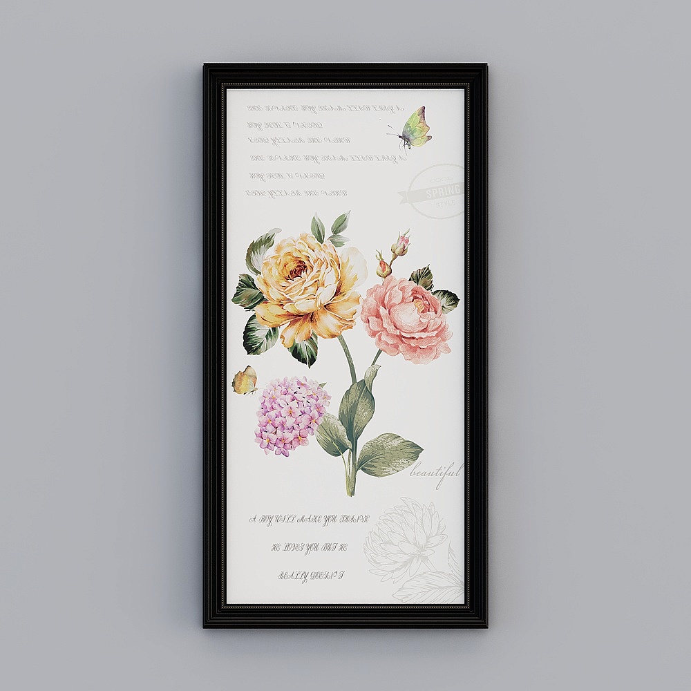 Vibrant Spring Flower 3D model