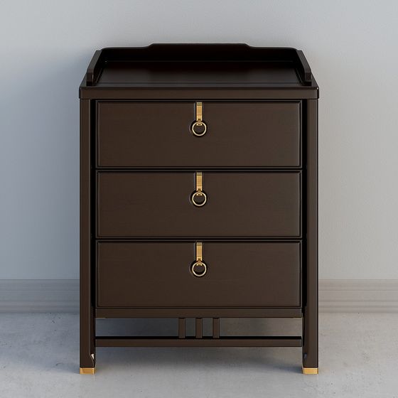 Elegant Modern Nightstand 3D Model