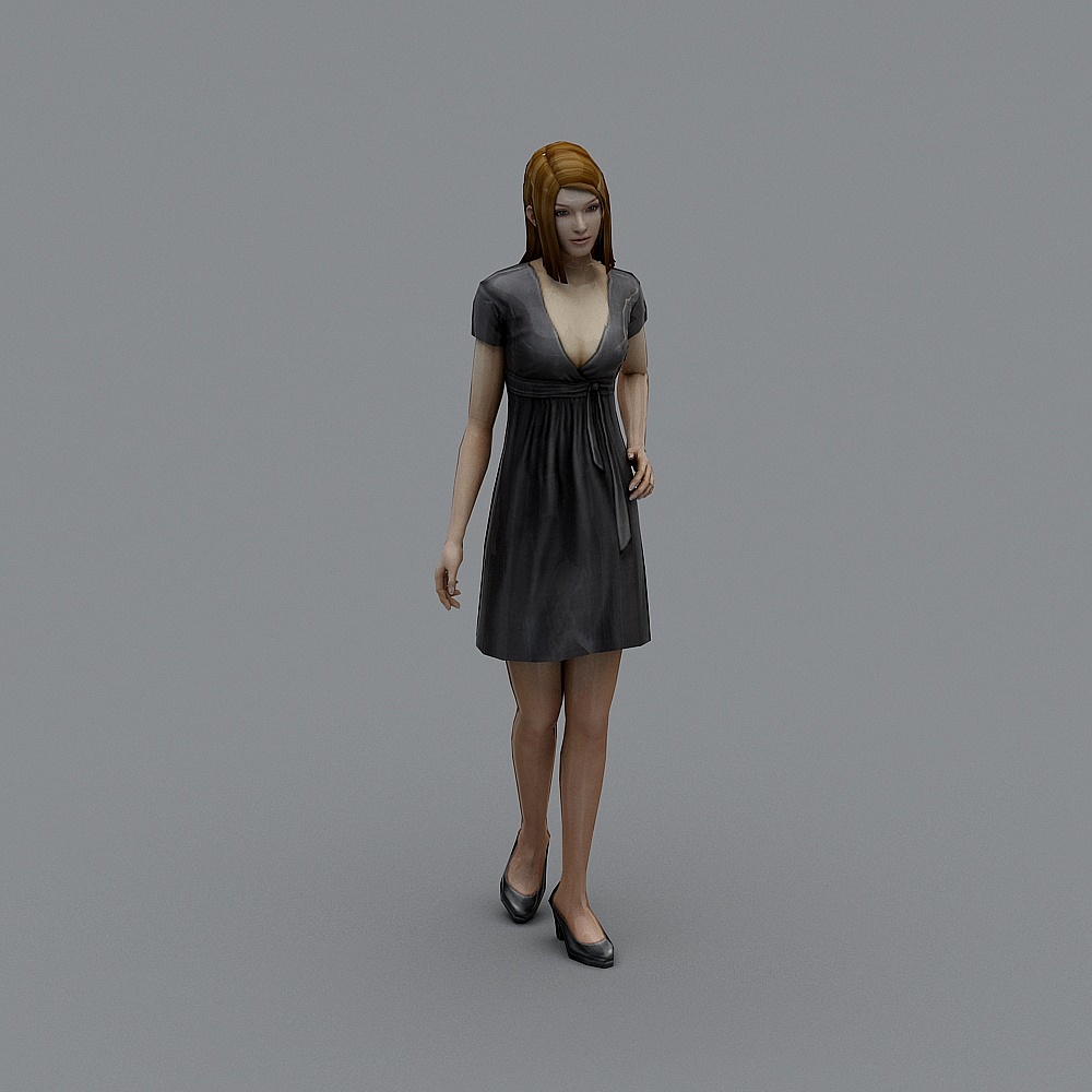 Urban Beauty Low-Poly 3D Model