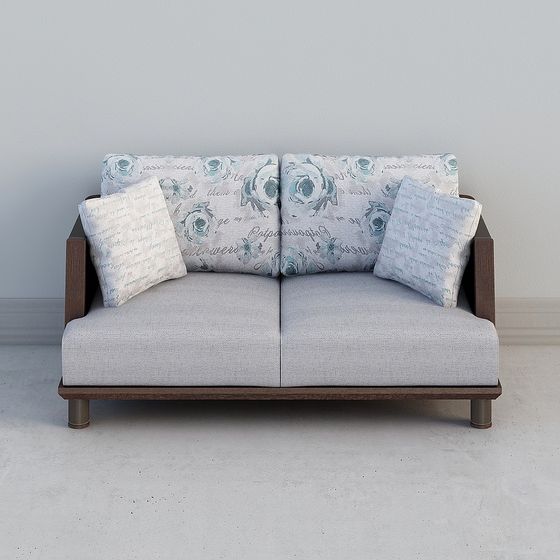 Stylish Low-Poly Sofa 3D model for Contemporary Spaces