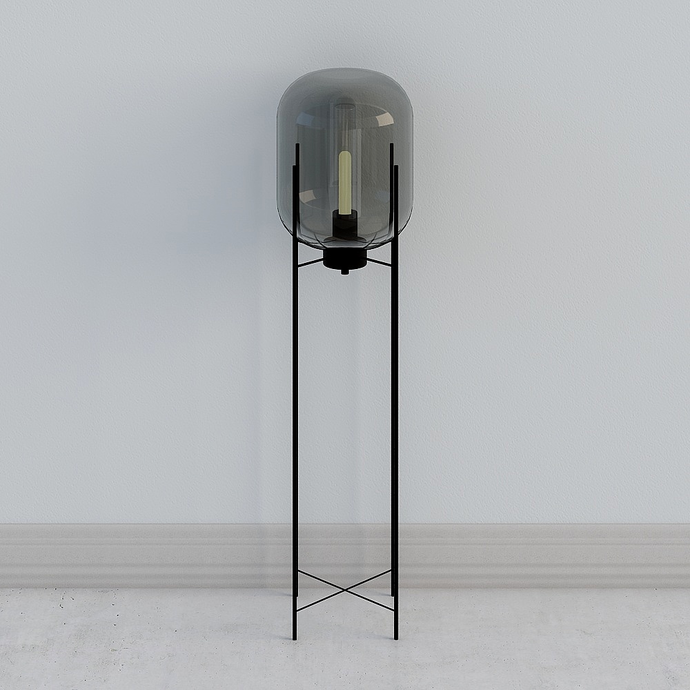 XG-6063-Rauchgraue Minimalistische Wohnzimmer Stehlampe